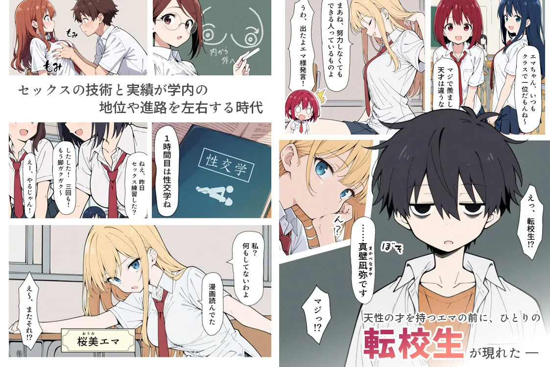 陰キャ転校生はセックス最強 - クラス代表の座を奪われた私 - 画像1