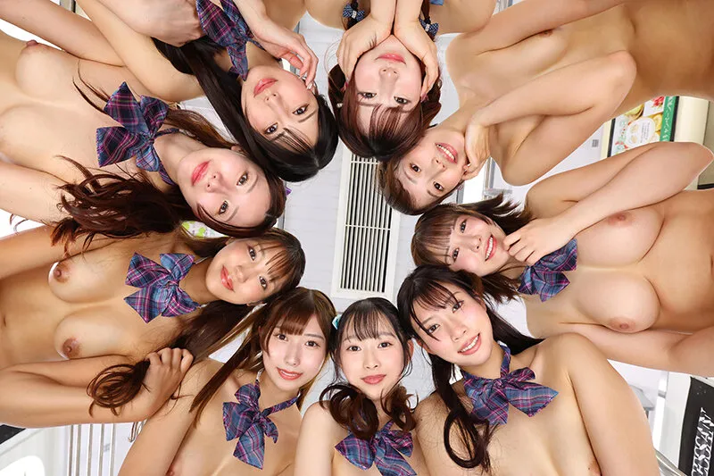 【VR】【8K VR】3年H組ハーレム美少女祭り! 全員と生中出し放題SP学園祭! 画像17