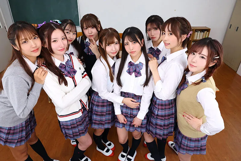 【VR】【8K VR】3年H組ハーレム美少女祭り! 全員と生中出し放題SP学園祭! 画像2